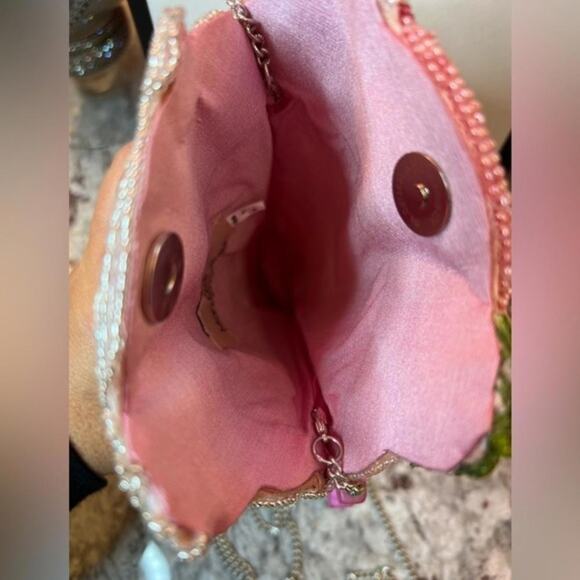 NEW Mary Frances Hand Beaded Couture Sparkly Sundae Crossbody Bag (MFXX128) - Picture 3 of 3